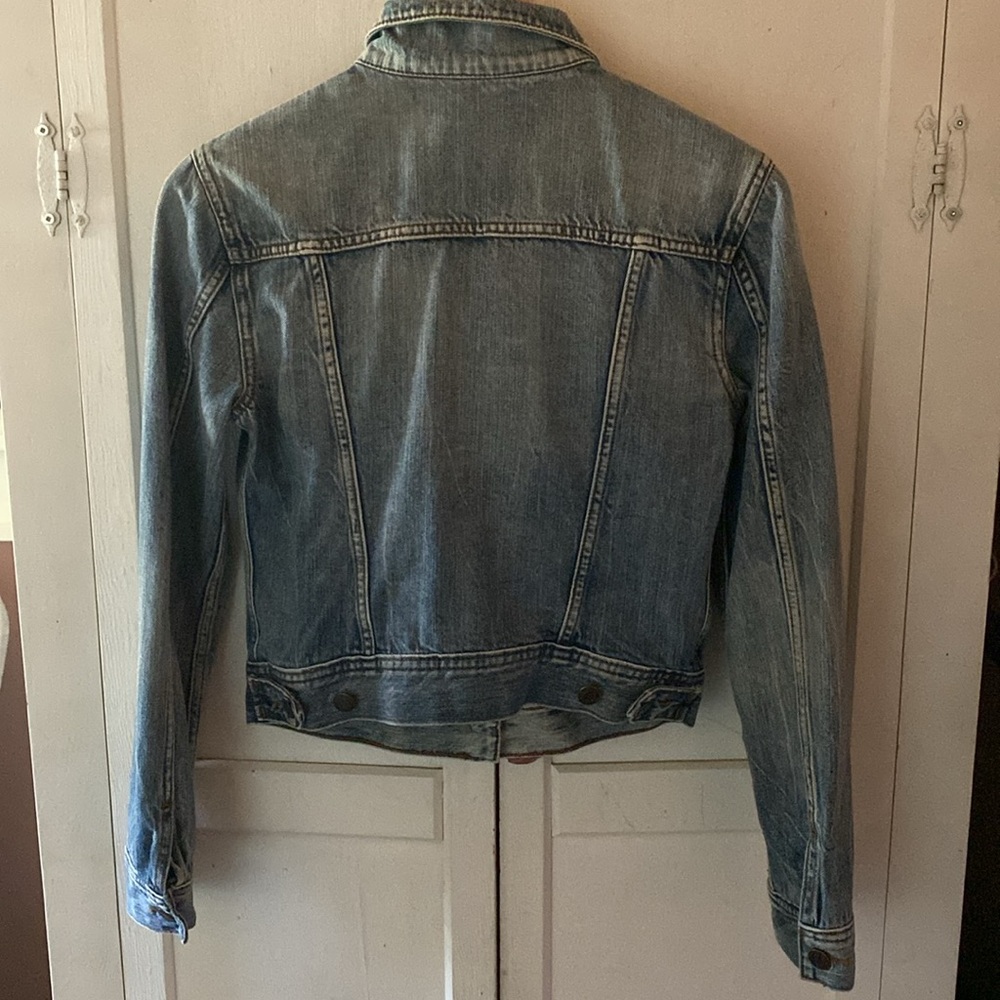 Sunday Best Blue Cropped Jean Jacket - Picture 4 of 4